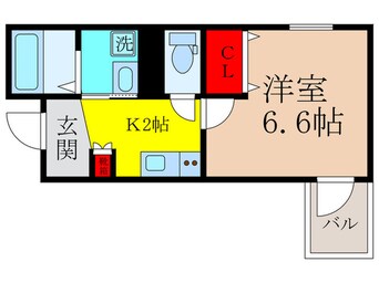 間取図 グラシアスコート荒本