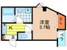 ドゥジェ－ム　シマ 1Kの間取り