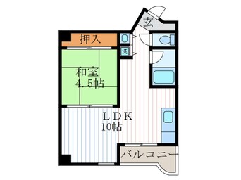 間取図 ウエストプラザ三越