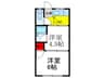 橋本アパ－ト 2Kの間取り