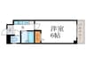 クラージュ 1Kの間取り