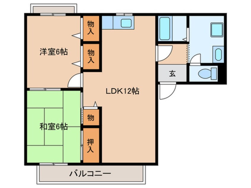 間取図 UNOハイツA