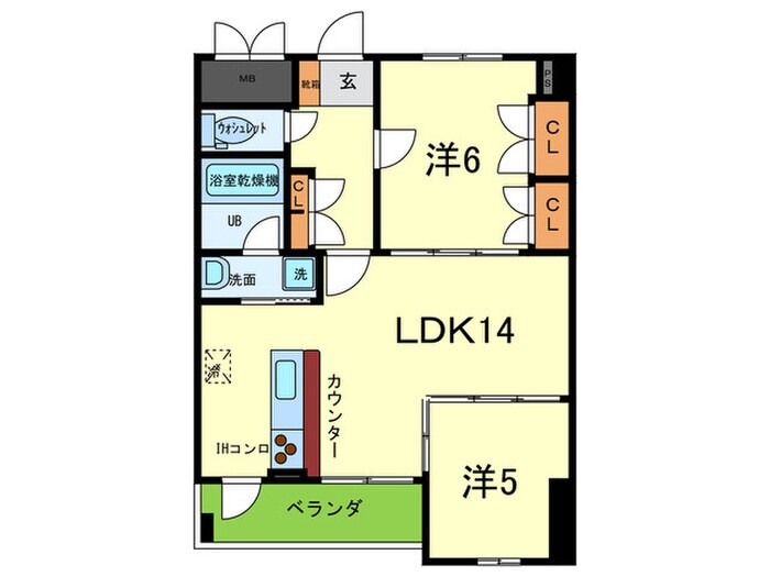 間取り図 グリーンコートARAMAKI