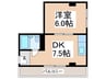 ポートライフマンション 1DKの間取り