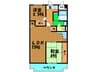 メゾンエスポア－ル 2LDKの間取り