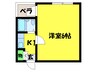 甲斐町ＴＫハイツ 1Kの間取り