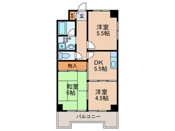 間取図 ロイヤルハイツ南栄