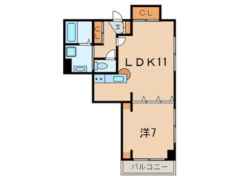 間取図 イルシオン・ド・芦屋