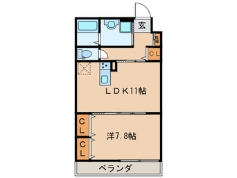 間取図 エクレール古結Ⅰ