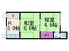 昭和台ハイツ 2Kの間取り