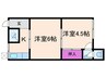 昭和台ハイツ 2Kの間取り
