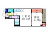 ＳＣＯＰＳ府庁前 1LDKの間取り