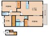 グランドゥ－ル御園 2LDK+Sの間取り