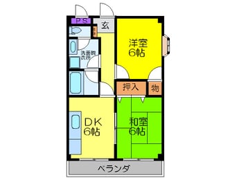 間取図 ヤマキヨハイツ