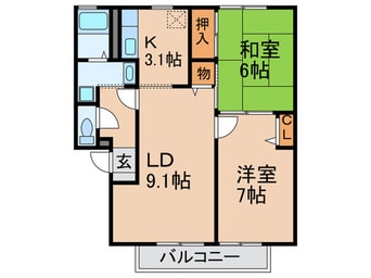 間取図 エトワ－ルコ－トＢ棟