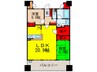 ｸﾞﾗﾝﾌｧｰｽﾄ千里桃山台２号棟(205) 2LDKの間取り