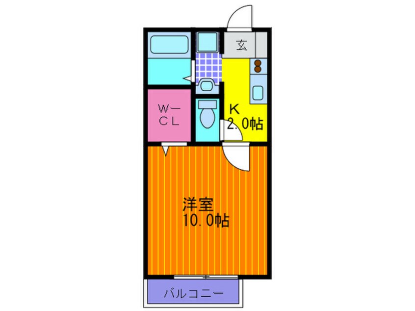 間取図 カ－サソレ－ユ