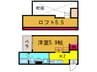 Y&Mアルタイル加納 1Kの間取り
