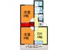 クオリティ－ハイツ 2DKの間取り