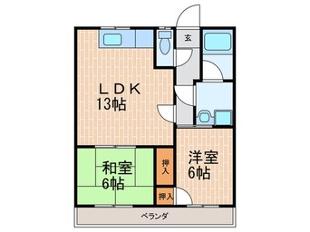 間取図 ウエストヴィレッヂ