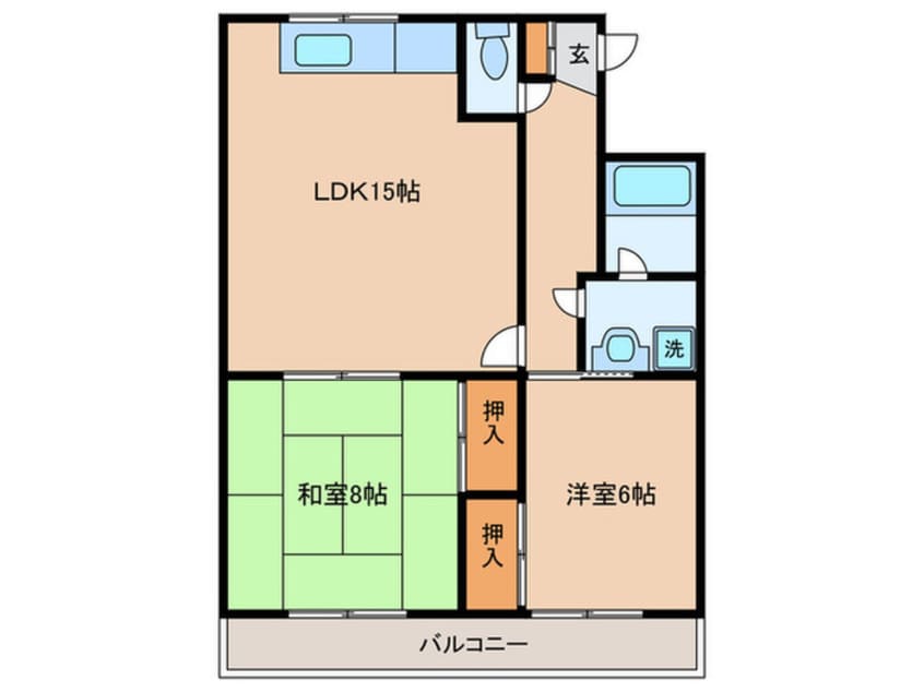 間取図 ウエストヴィレッヂ