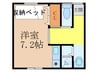 ヘルシ－ハイツⅡ 1Rの間取り