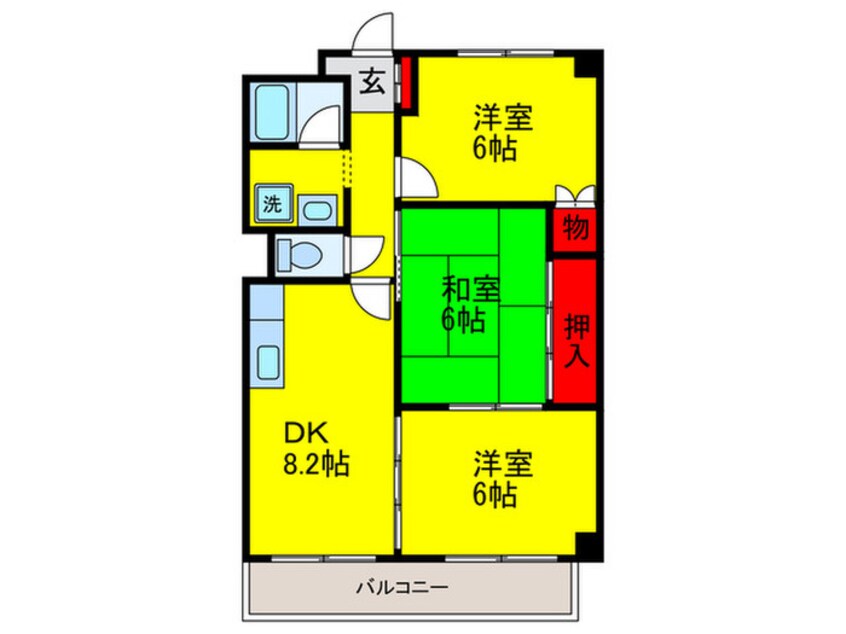 間取図 ウィンディ田中