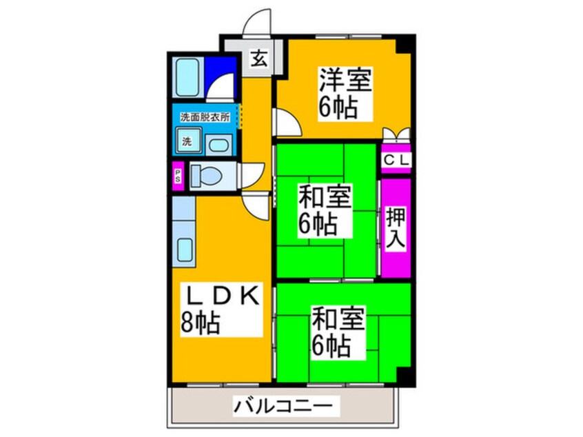 間取図 ウィンディ田中