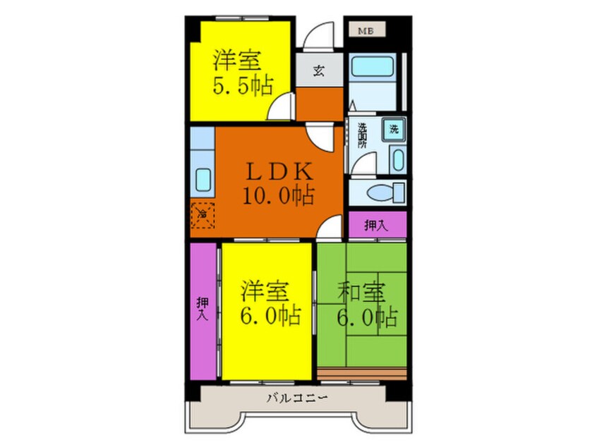 間取図 アネスティ千里丘１号館
