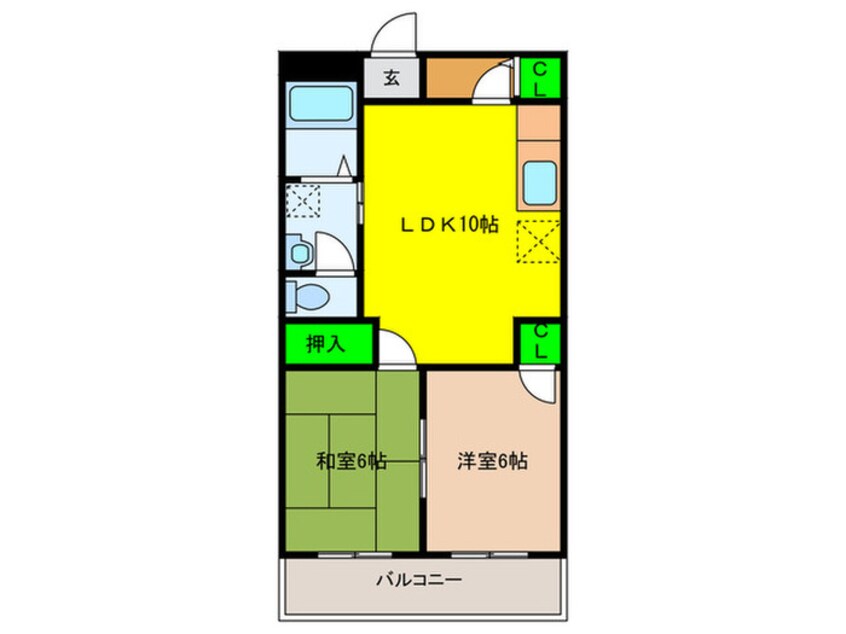 間取図 アネスティ千里丘１号館