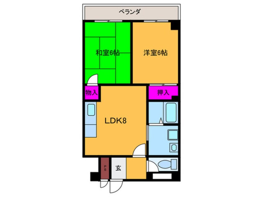 間取図 野田シャトルマンションＡ棟