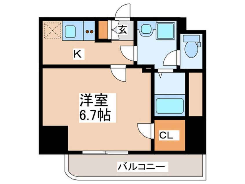 間取図 Luxe難波WEST