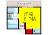 なかやファームサイド 1Rの間取り