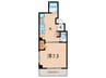 琴マンション 1Kの間取り