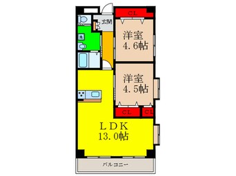 間取図 サンハイツ三島丘