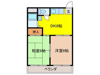 間取図 エリ－タ桃山台Ⅱ