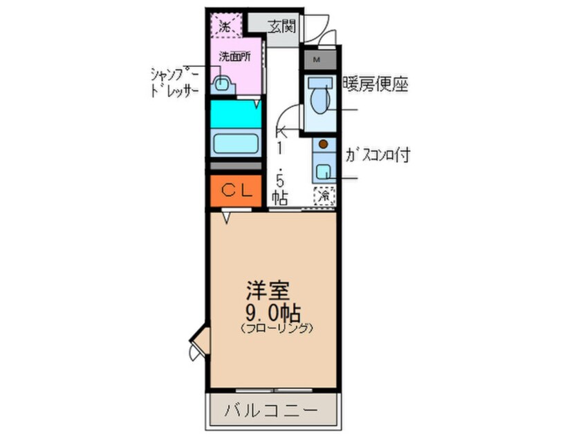 間取図 プラティ－クロジュマン