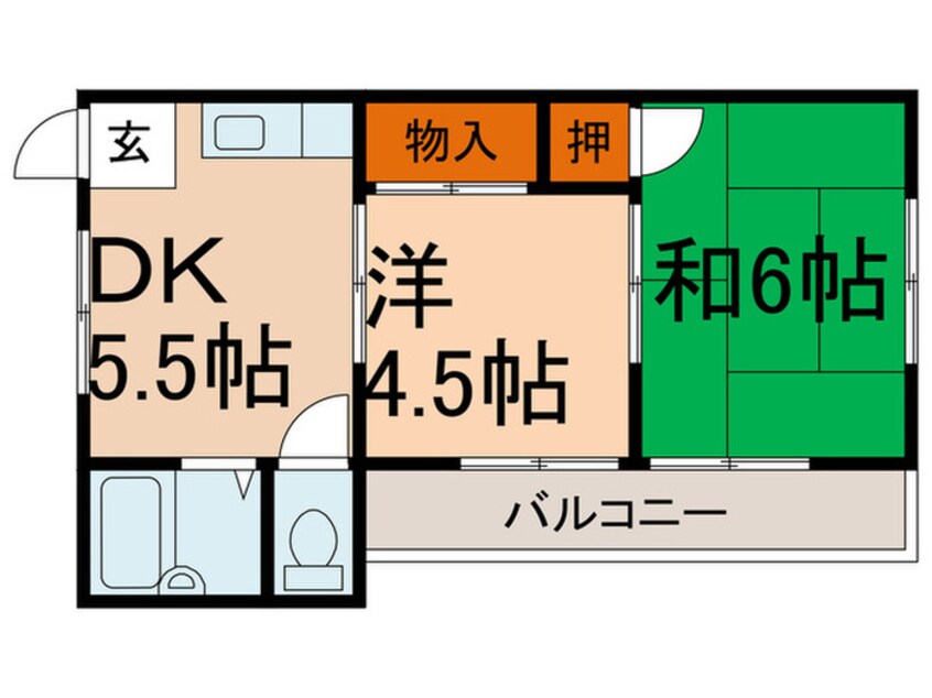 間取図 赤木ハイツ