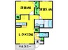 エレガントヒルA 2LDKの間取り