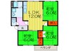 香里ケ丘ハイツＡ棟 3LDKの間取り
