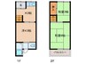 蛍池南町２丁目貸家 3Kの間取り