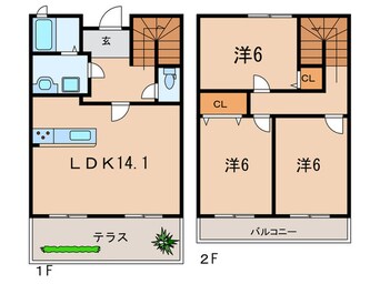 間取図 マーベラス西岡本