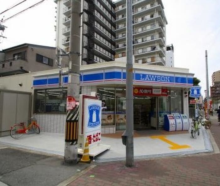 ローソン京阪野江駅前店(コンビニ)まで130m HR・FRONT REGAL 野江駅前