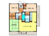 セコイア山本 3LDKの間取り
