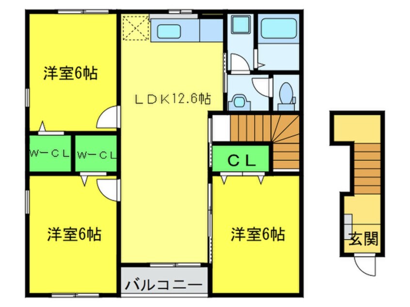 間取図 エレガントヒルB
