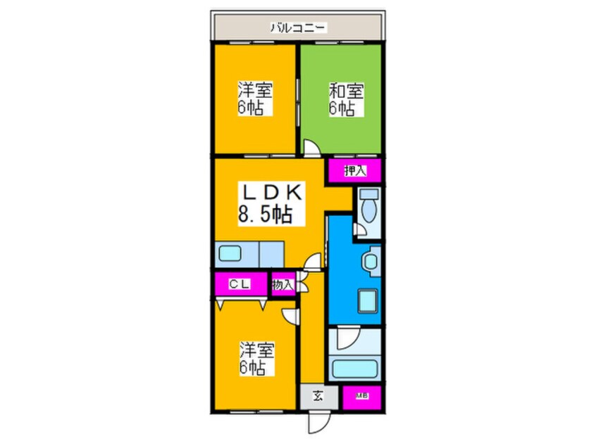 間取図 メゾン大北