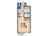 Ｐｅａｃｅｆｕｌ朱雀 1Kの間取り