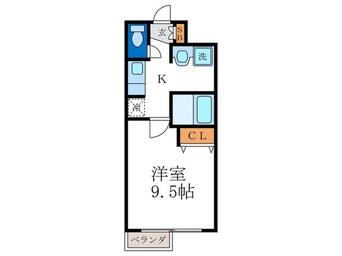 間取図 Ｐｅａｃｅｆｕｌ朱雀