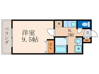 間取図 Ｐｅａｃｅｆｕｌ朱雀