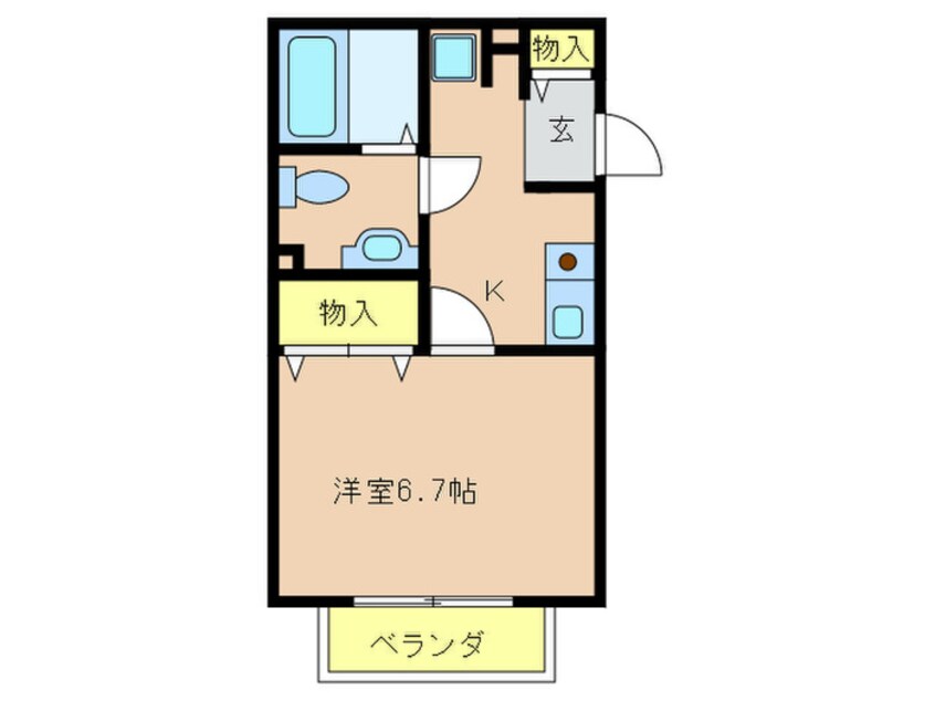 間取図 シャルマンコ－ト北野